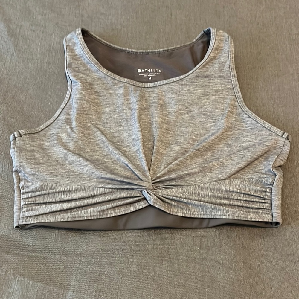 Super cute workout too never been worn supportive nylon under the over lay